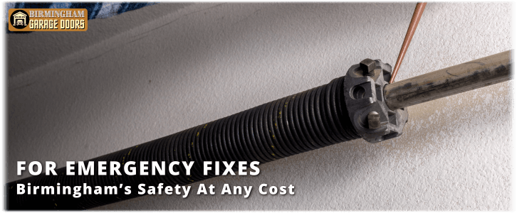 Broken Garage Door Spring Birmingham